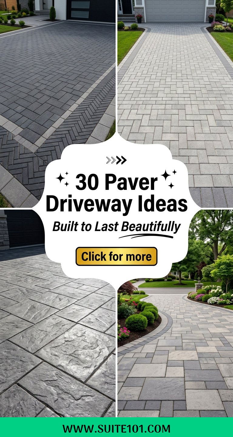 30 Paver Driveway Ideas for a Stunning Durable Curb Appeal - 30 Paver Driveway Ideas for a Stunning, Durable Curb Appeal