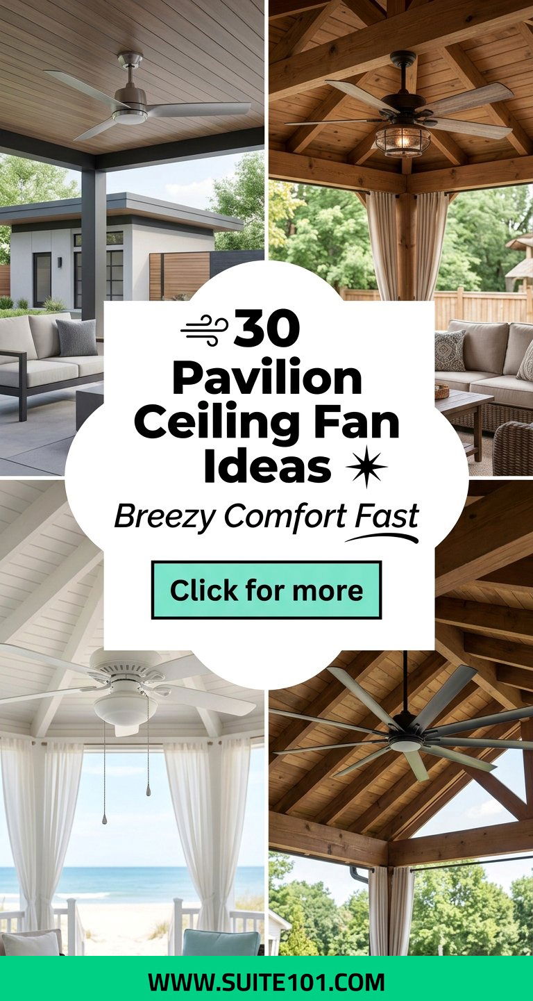30 Pavilion Ceiling Fan Ideas for Cooler Breezy Comfort - 30 Pavilion Ceiling Fan Ideas for Cooler Breezy Comfort