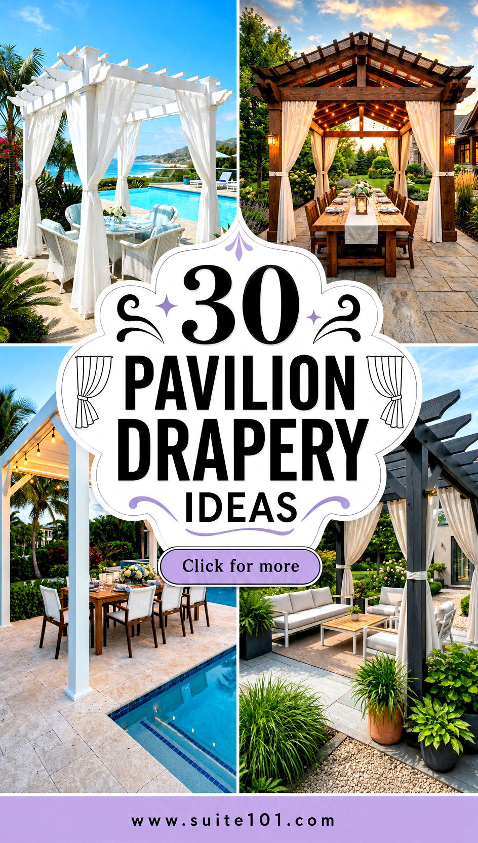 30 Pavilion Drapery Ideas to Transform Your Outdoor Space - 30 Pavilion Drapery Ideas to Transform Your Outdoor Space