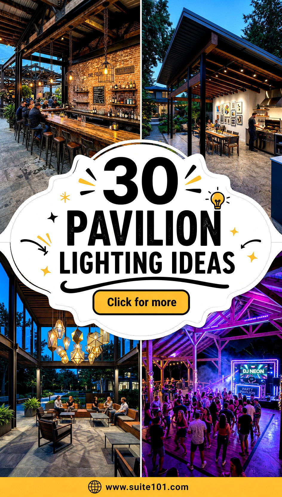 30 Pavilion Lighting Ideas to Glow Up Your Outdoor Living Space - 30 Pavilion Lighting Ideas to Glow Up Your Outdoor Living Space