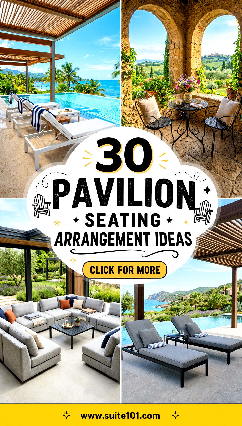 30 Pavilion Seating Arrangement Ideas for Hosting Comfortably - 30 Pavilion Seating Arrangement Ideas for Hosting Comfortably