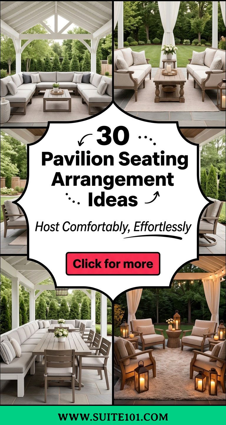 30 Pavilion Seating Arrangement Ideas for Hosting Comfortably - 30 Pavilion Seating Arrangement Ideas for Hosting Comfortably