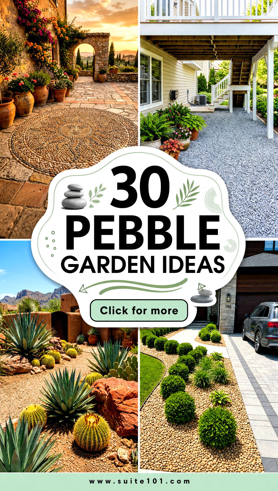 30 Pebble Garden Ideas for Easy Texture and Serenity Now - 30 Pebble Garden Ideas for Easy Texture and Serenity Now