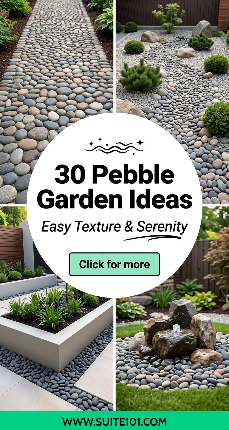 30 Pebble Garden Ideas for Easy Texture and Serenity Now - 30 Pebble Garden Ideas for Easy Texture and Serenity Now