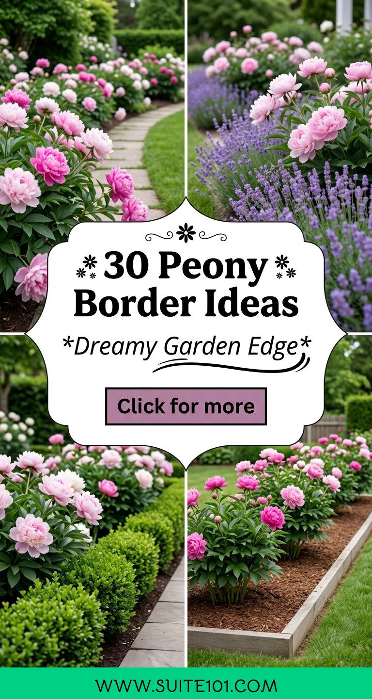 30 Peony Border Ideas for a Dreamy Garden Edge That Blooms - 30 Peony Border Ideas for a Dreamy Garden Edge That Blooms