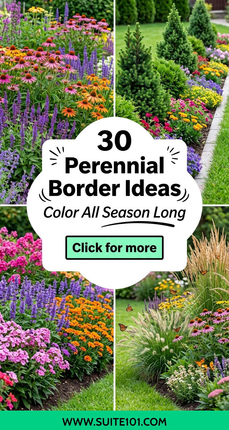 30 Perennial Border Ideas for Lush Color All Season Long - 30 Perennial Border Ideas for Lush Color All Season Long