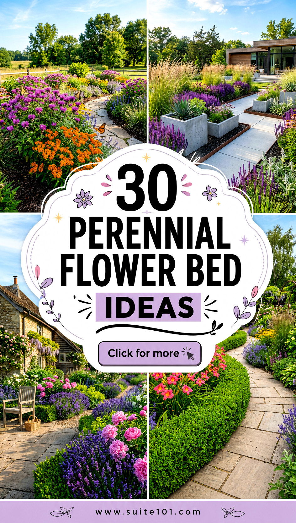 30 Perennial Flower Bed Ideas to Create a Backyard Retreat - 30 Perennial Flower Bed Ideas to Create a Backyard Retreat