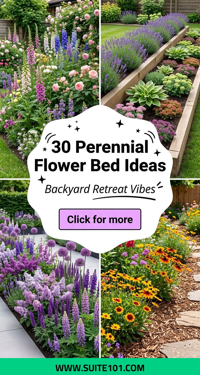 30 Perennial Flower Bed Ideas to Create a Backyard Retreat - 30 Perennial Flower Bed Ideas to Create a Backyard Retreat