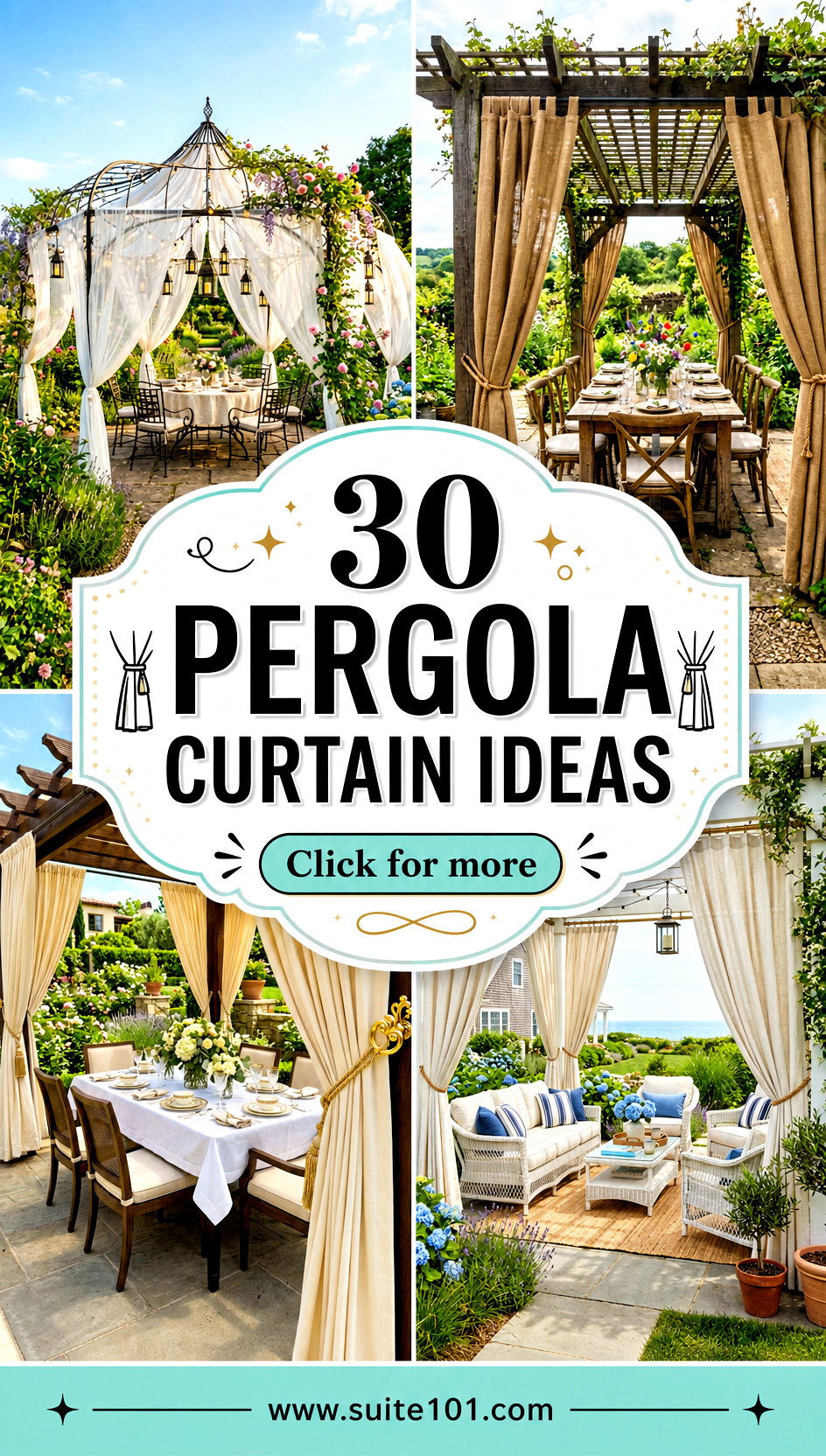 30 Pergola Curtain Ideas to Add Privacy Shade and Style - 30 Pergola Curtain Ideas to Add Privacy, Shade, and Style