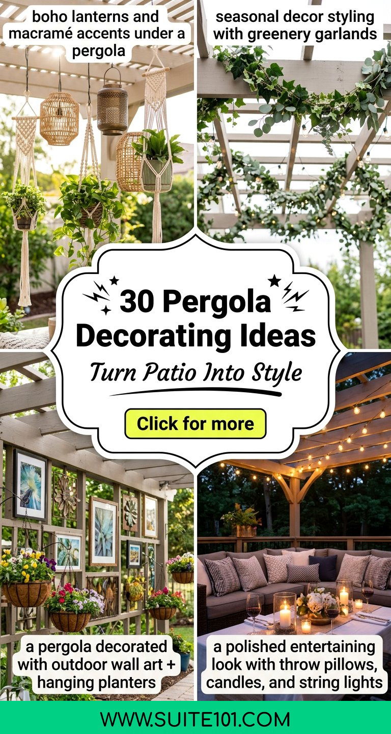 30 Pergola Decorating Ideas to Turn Your Patio Into Style - 30 Pergola Decorating Ideas to Turn Your Patio Into Style