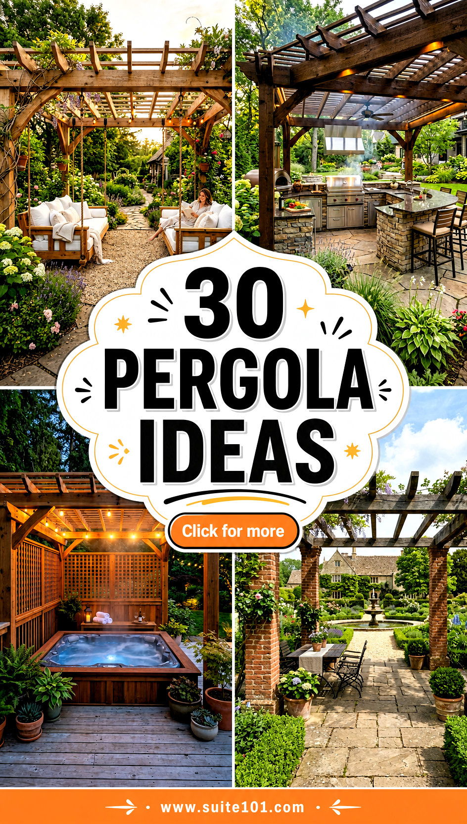 30 Pergola Ideas for Patios Gardens and Outdoor Entertaining - 30 Pergola Ideas for Patios, Gardens, and Outdoor Entertaining