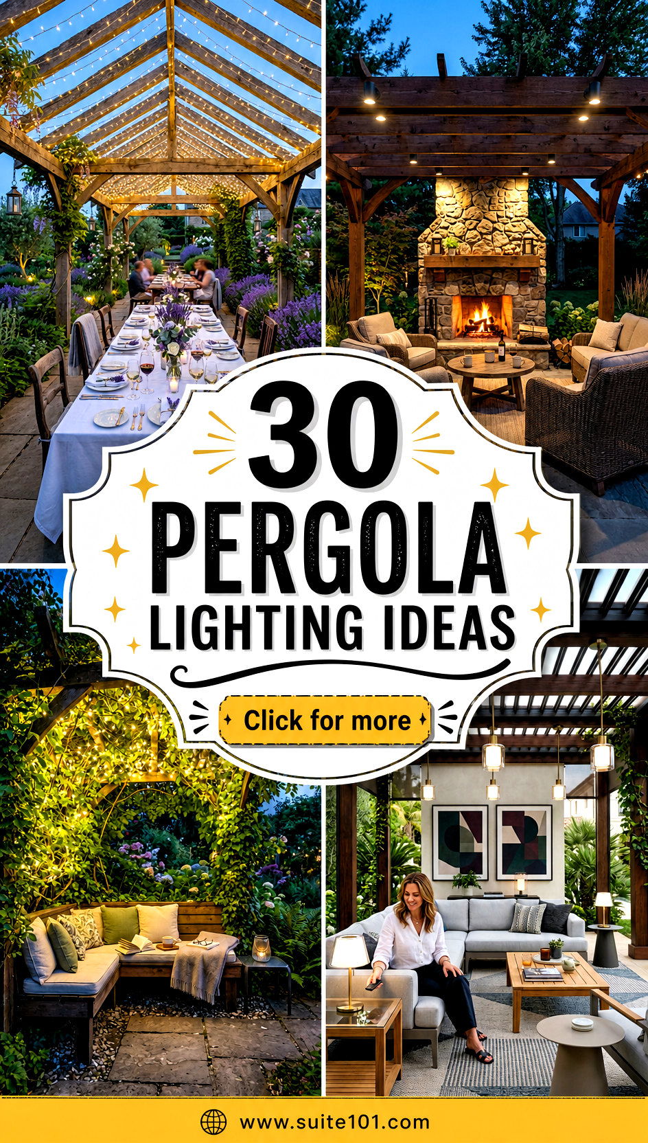 30 Pergola Lighting Ideas to Set the Perfect Evening Mood - 30 Pergola Lighting Ideas to Set the Perfect Evening Mood