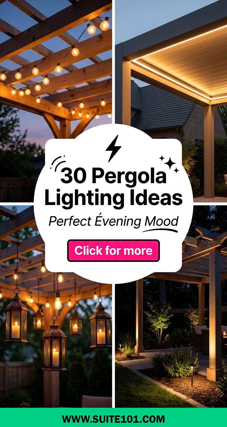 30 Pergola Lighting Ideas to Set the Perfect Evening Mood - 30 Pergola Lighting Ideas to Set the Perfect Evening Mood