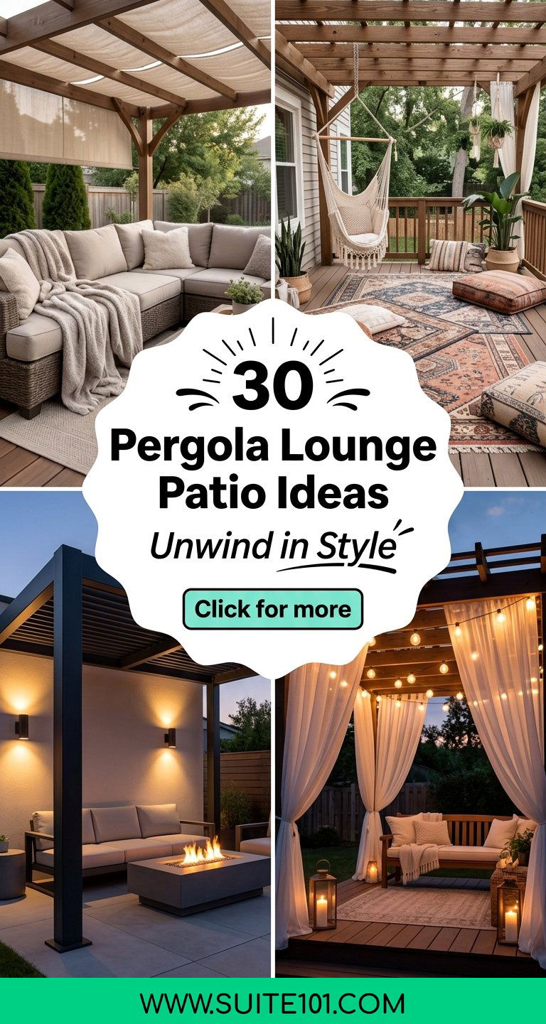 30 Pergola Lounge Patio Ideas for Ultimate Relaxation at Home - 30 Pergola Lounge Patio Ideas for Ultimate Relaxation at Home