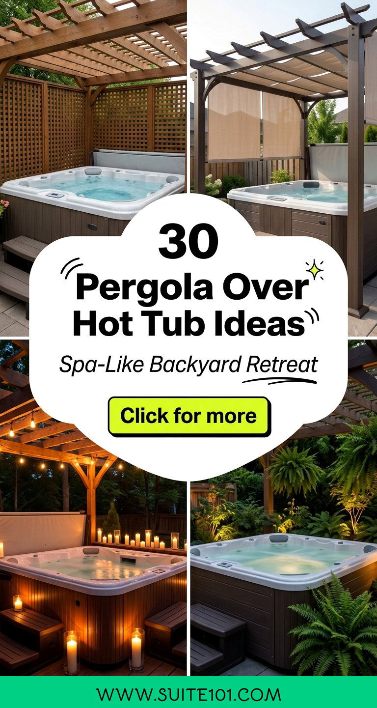 30 Pergola Over Hot Tub Ideas for a Spa-Like Backyard Retreat - 30 Pergola Over Hot Tub Ideas for a Spa-Like Backyard Retreat
