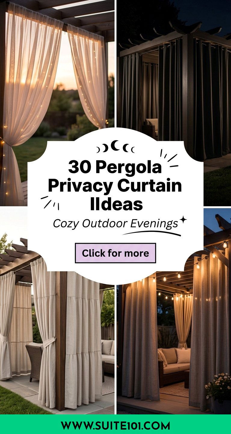 30 Pergola Privacy Curtain Ideas for Cozy Outdoor Evenings - 30 Pergola Privacy Curtain Ideas for Cozy Outdoor Evenings
