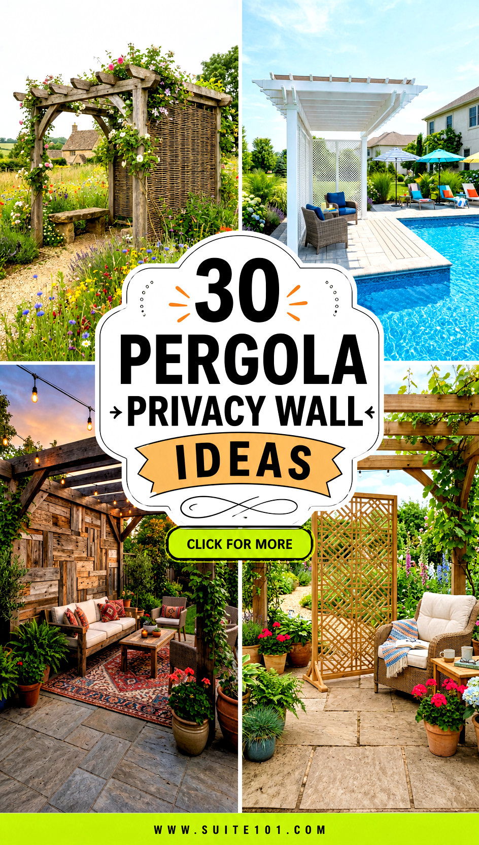 30 Pergola Privacy Wall Ideas for Stylish Screening Anywhere - 30 Pergola Privacy Wall Ideas for Stylish Screening Anywhere