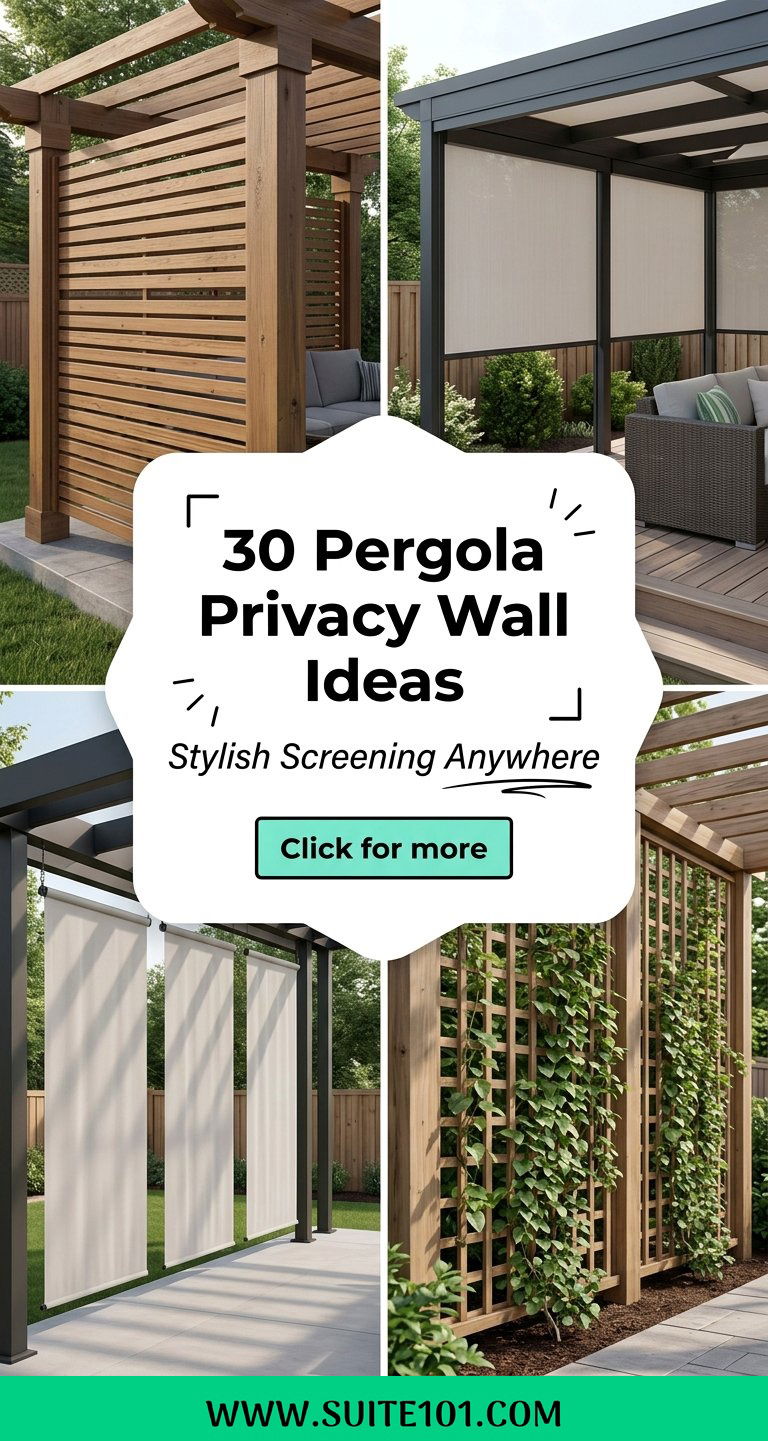 30 Pergola Privacy Wall Ideas for Stylish Screening Anywhere - 30 Pergola Privacy Wall Ideas for Stylish Screening Anywhere