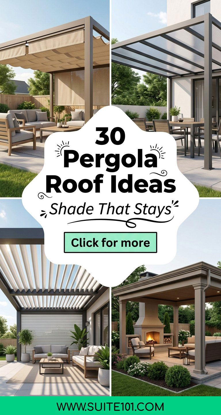 30 Pergola Roof Ideas for Shade Style and Weather Protection - 30 Pergola Roof Ideas for Shade, Style, and Weather Protection