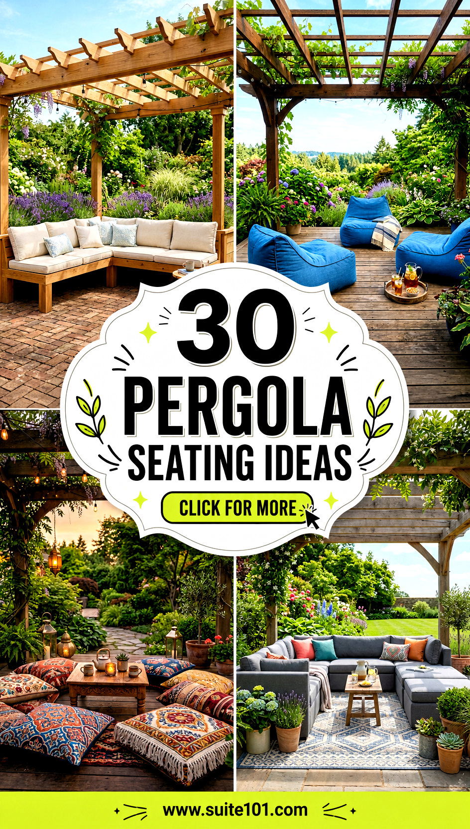 30 Pergola Seating Ideas for Comfortable Stylish Relaxation - 30 Pergola Seating Ideas for Comfortable, Stylish Relaxation