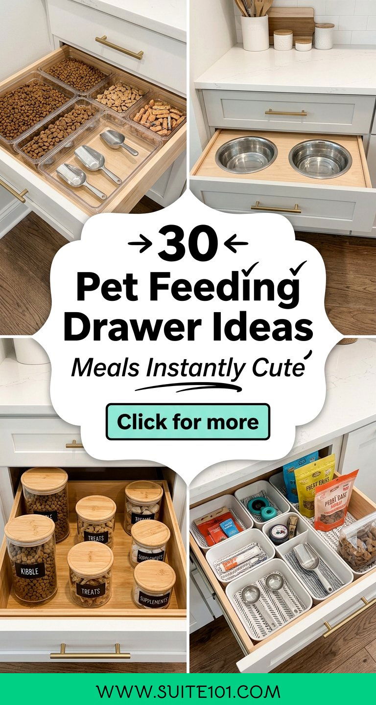 30 Pet Feeding Drawer Ideas Aesthetic-Make Meals Instantly Cute - 30 Pet Feeding Drawer Ideas Aesthetic-Make Meals Instantly Cute