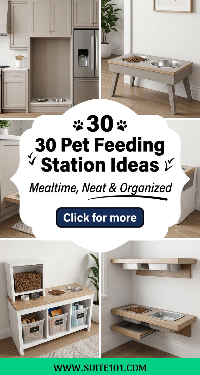 30 Pet Feeding Station Ideas to Keep Mealtime Organized - 30 Pet Feeding Station Ideas to Keep Mealtime Organized