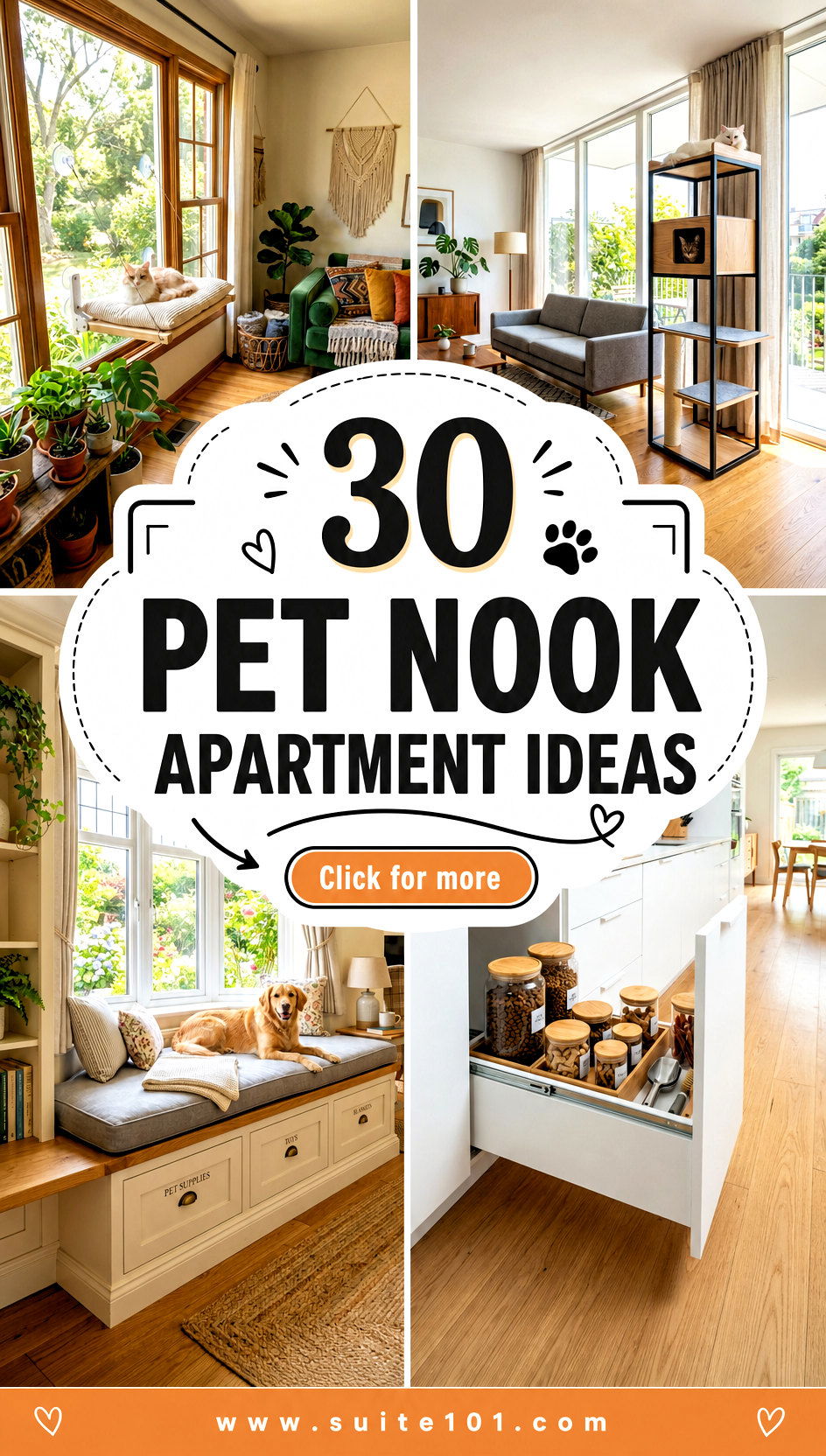 30 Pet Nook Apartment Ideas to Save Space and Stay Cozy - 30 Pet Nook Apartment Ideas to Save Space and Stay Cozy