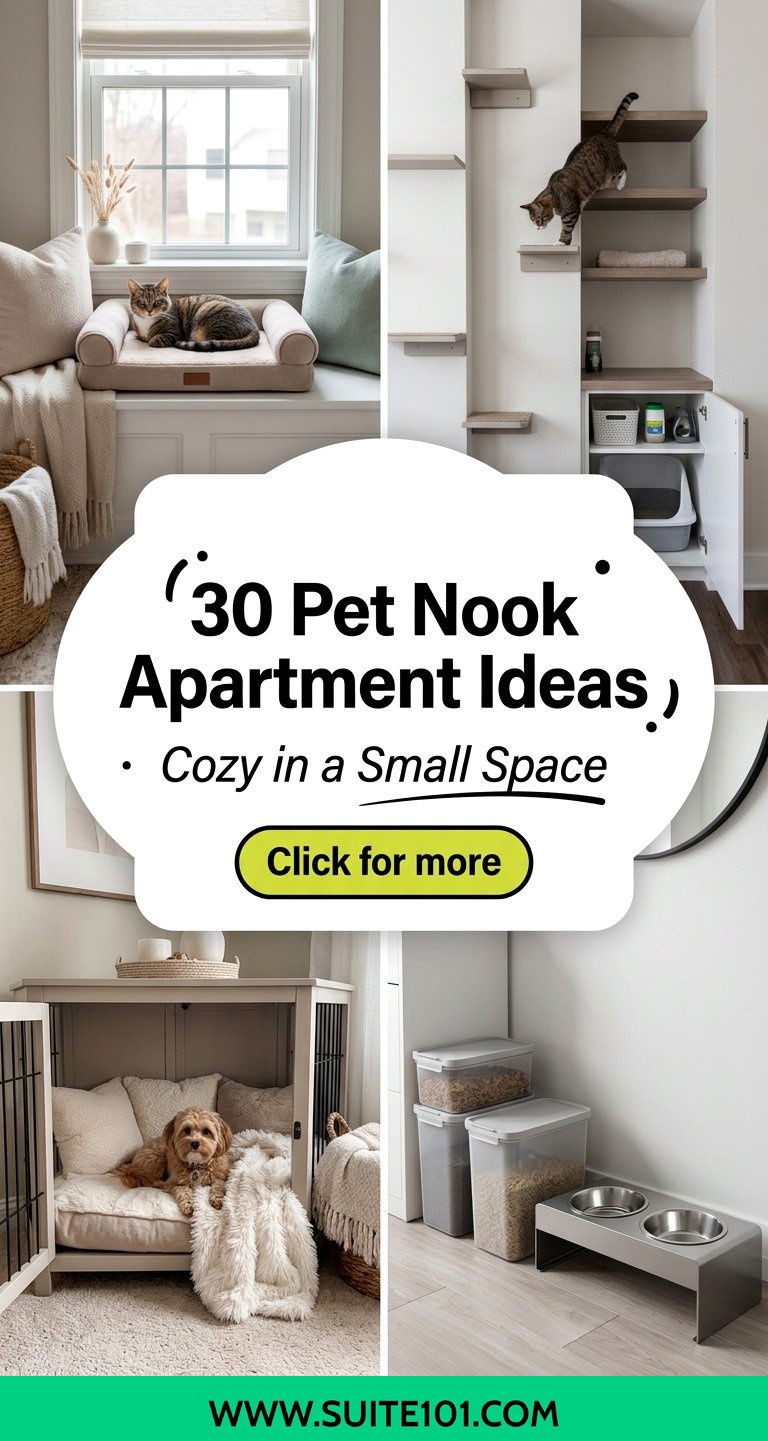 30 Pet Nook Apartment Ideas to Save Space and Stay Cozy - 30 Pet Nook Apartment Ideas to Save Space and Stay Cozy
