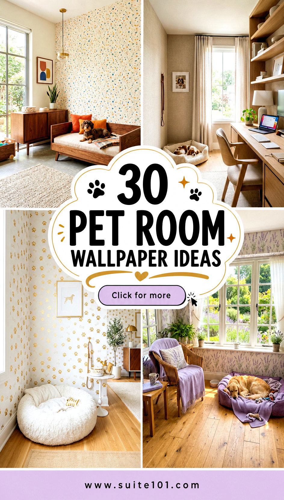 30 Pet Room Wallpaper Ideas That Transform Your Pups Space - 30 Pet Room Wallpaper Ideas That Transform Your Pup's Space