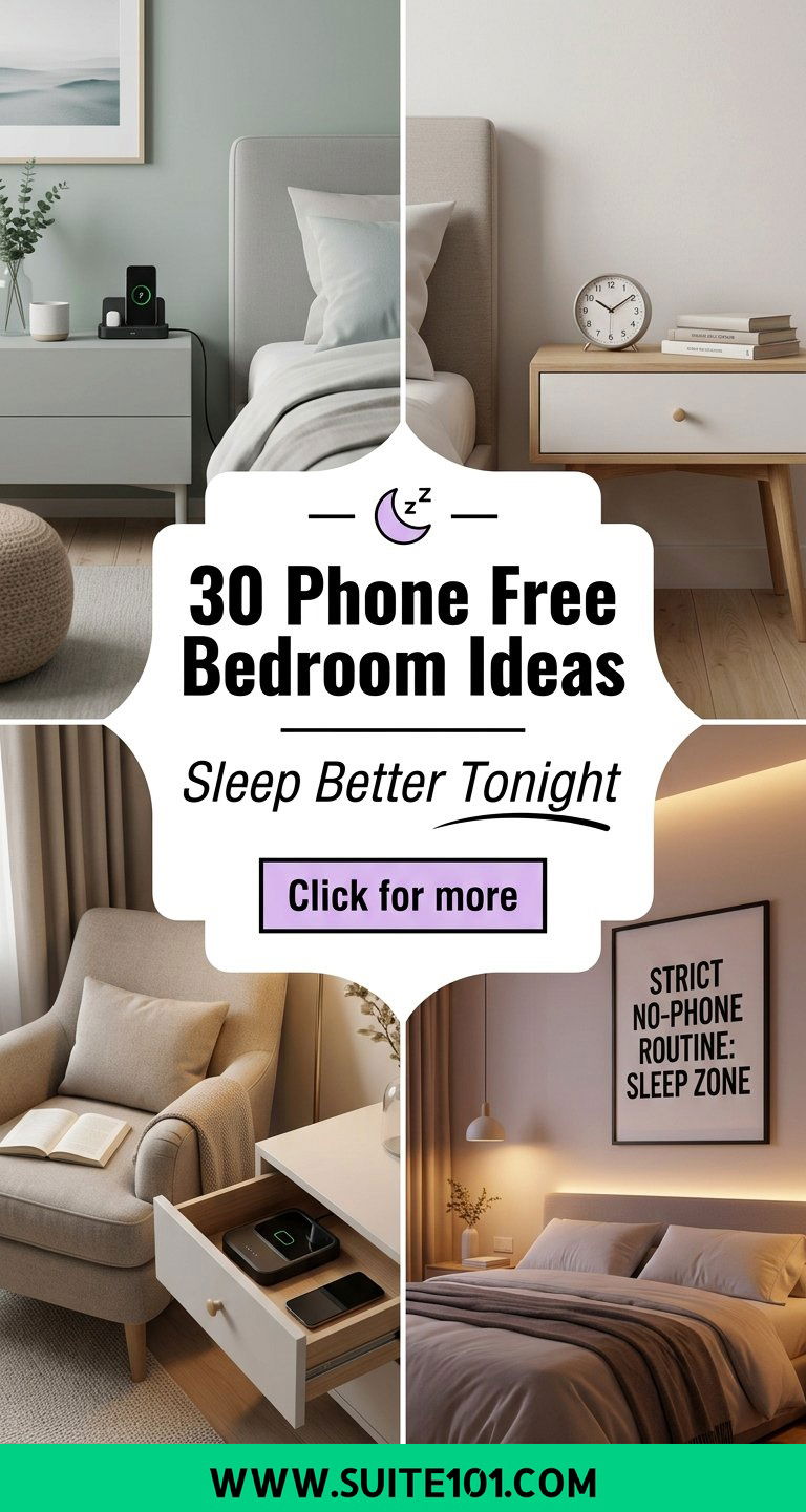 30 Phone Free Bedroom Ideas for Better Sleep and Calm Mornings - 30 Phone Free Bedroom Ideas for Better Sleep and Calm Mornings