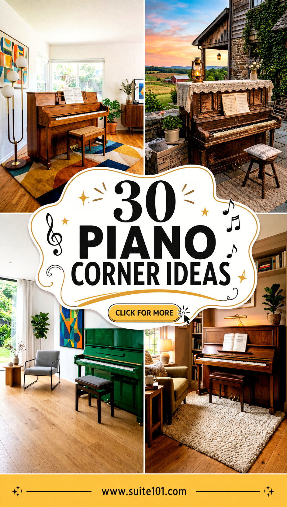 30 Piano Corner Ideas to Transform Small Spaces With Style - 30 Piano Corner Ideas to Transform Small Spaces With Style