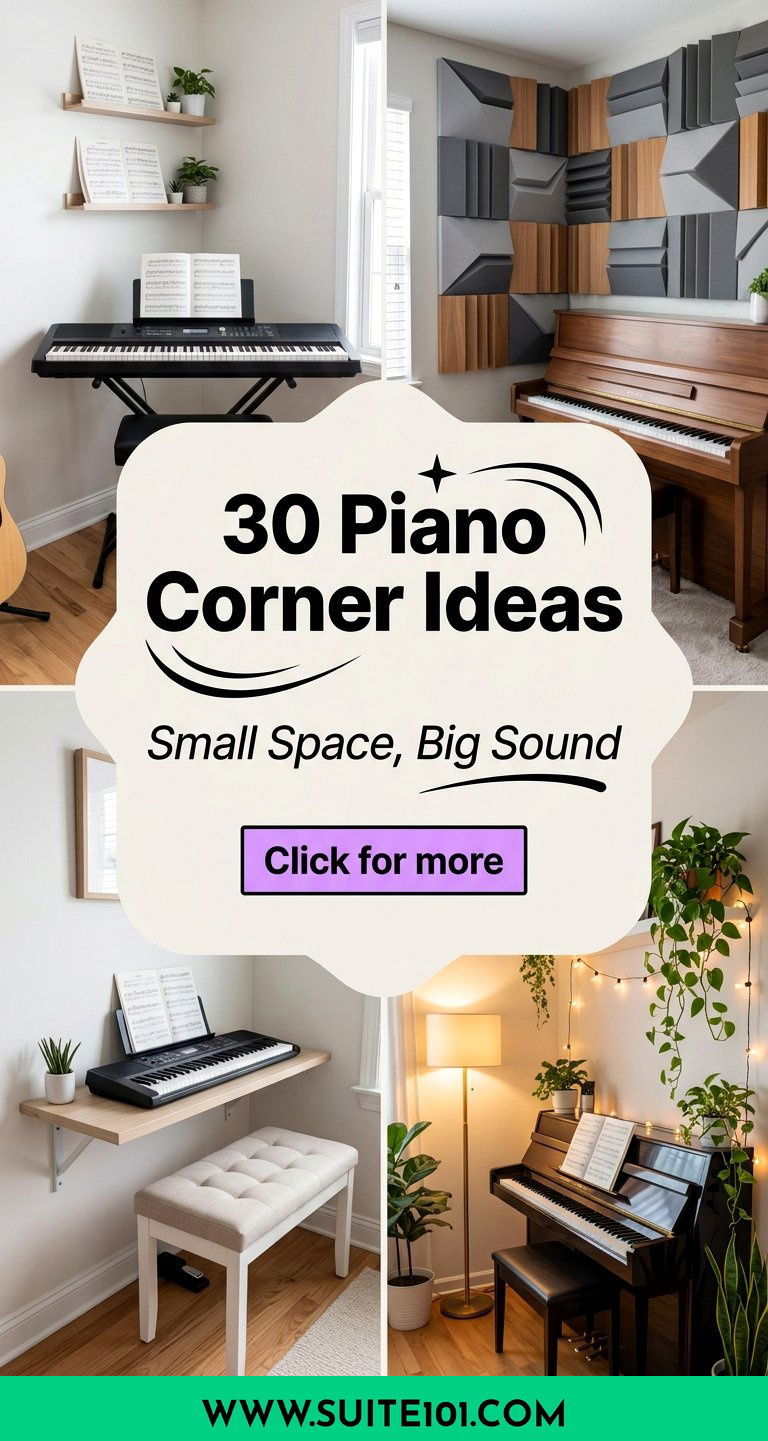 30 Piano Corner Ideas to Transform Small Spaces With Style - 30 Piano Corner Ideas to Transform Small Spaces With Style