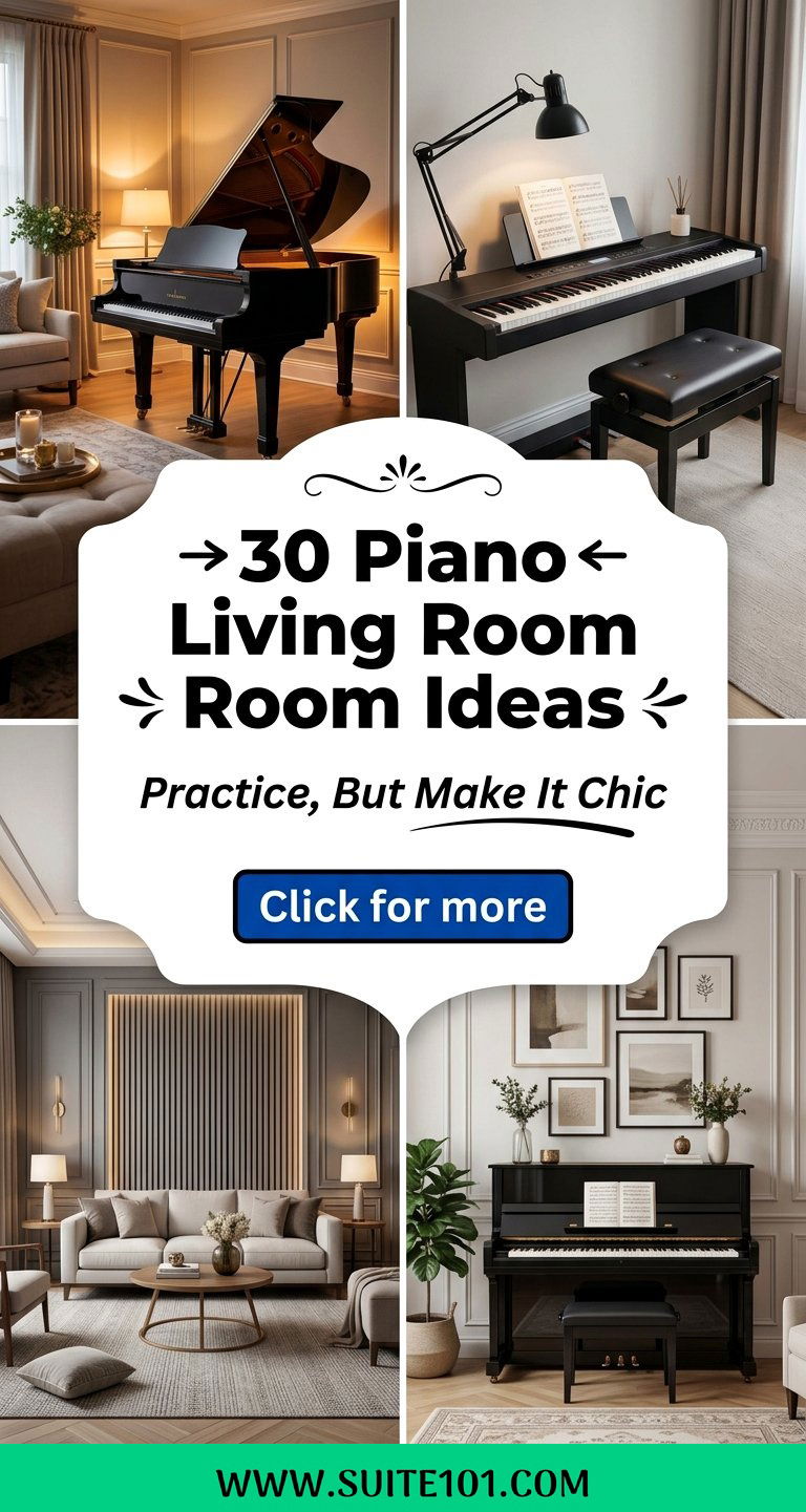 30 Piano Living Room Ideas for Elegance and Better Practice - 30 Piano Living Room Ideas for Elegance and Better Practice