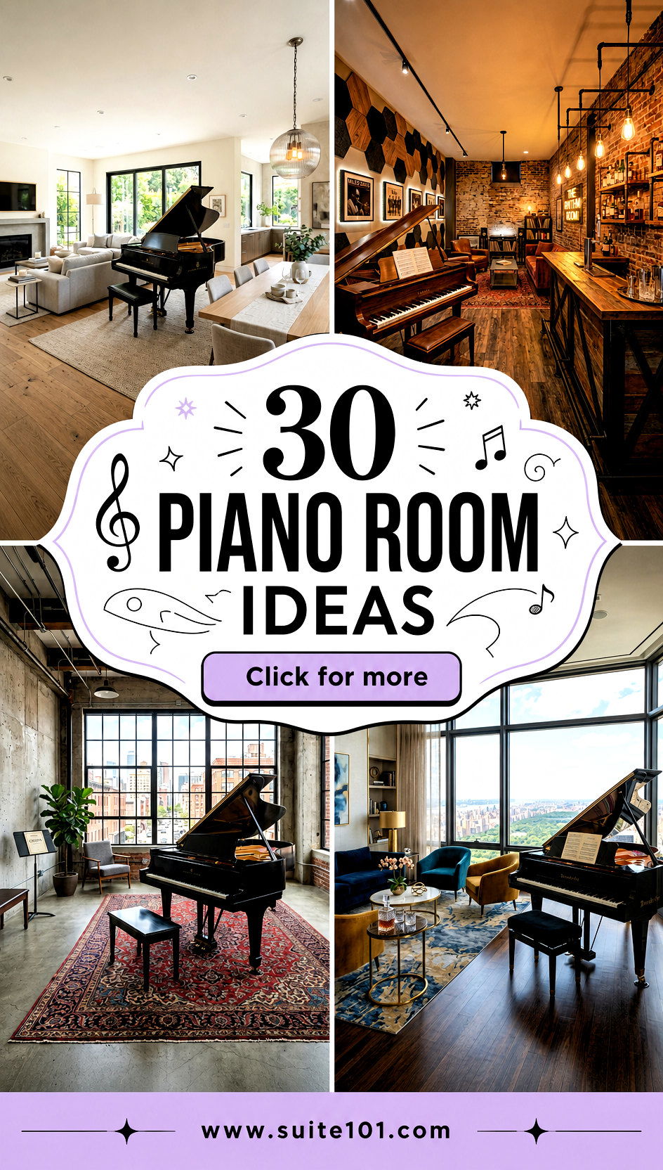 30 Piano Room Ideas for a Beautiful Sound-Friendly Setup - 30 Piano Room Ideas for a Beautiful, Sound-Friendly Setup