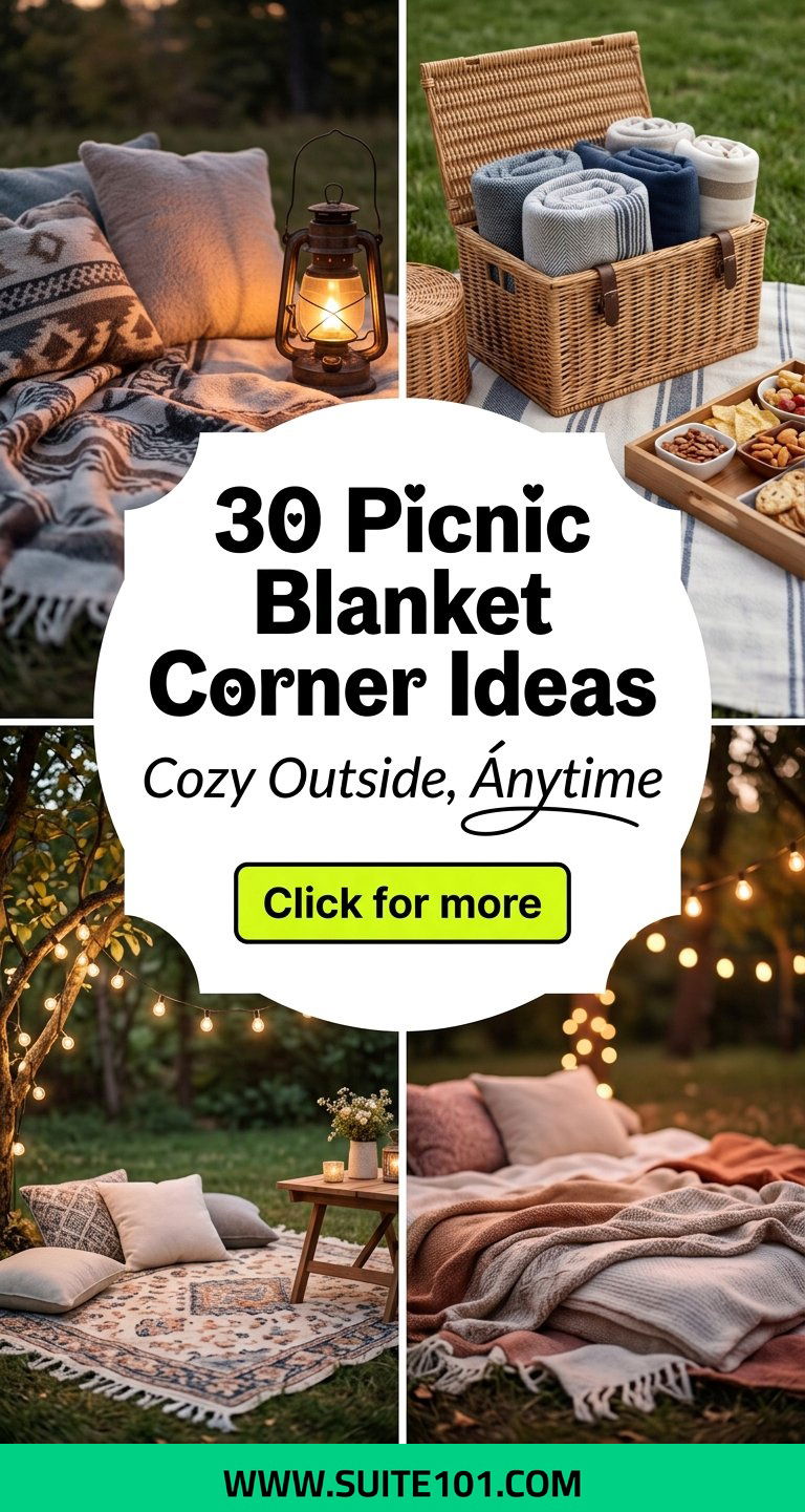 30 Picnic Blanket Corner Ideas for Cozy Outdoor Hangouts - 30 Picnic Blanket Corner Ideas for Cozy Outdoor Hangouts