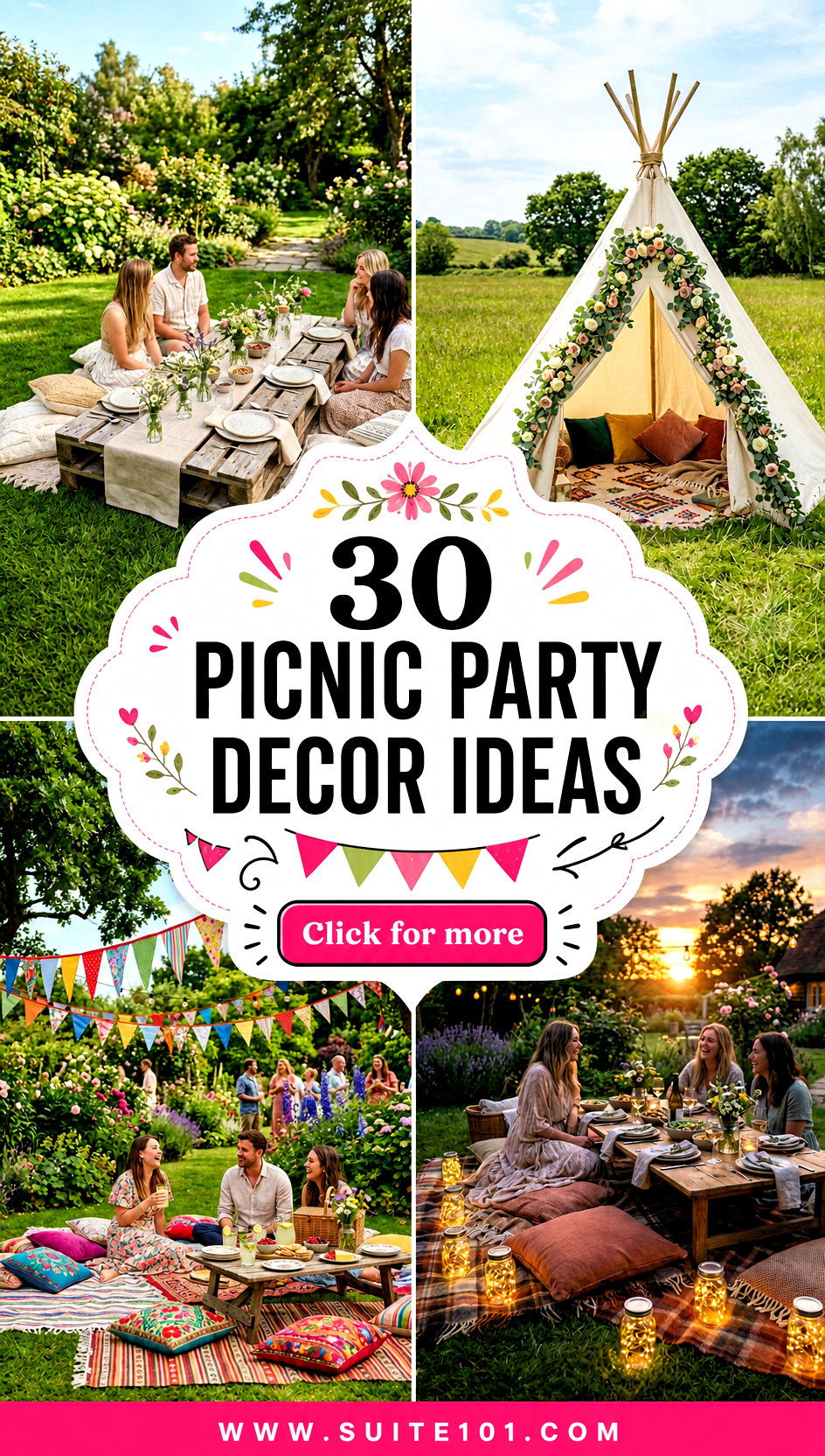 30 Picnic Party Decor Ideas for a Stunning Outdoor Setup - 30 Picnic Party Decor Ideas for a Stunning Outdoor Setup