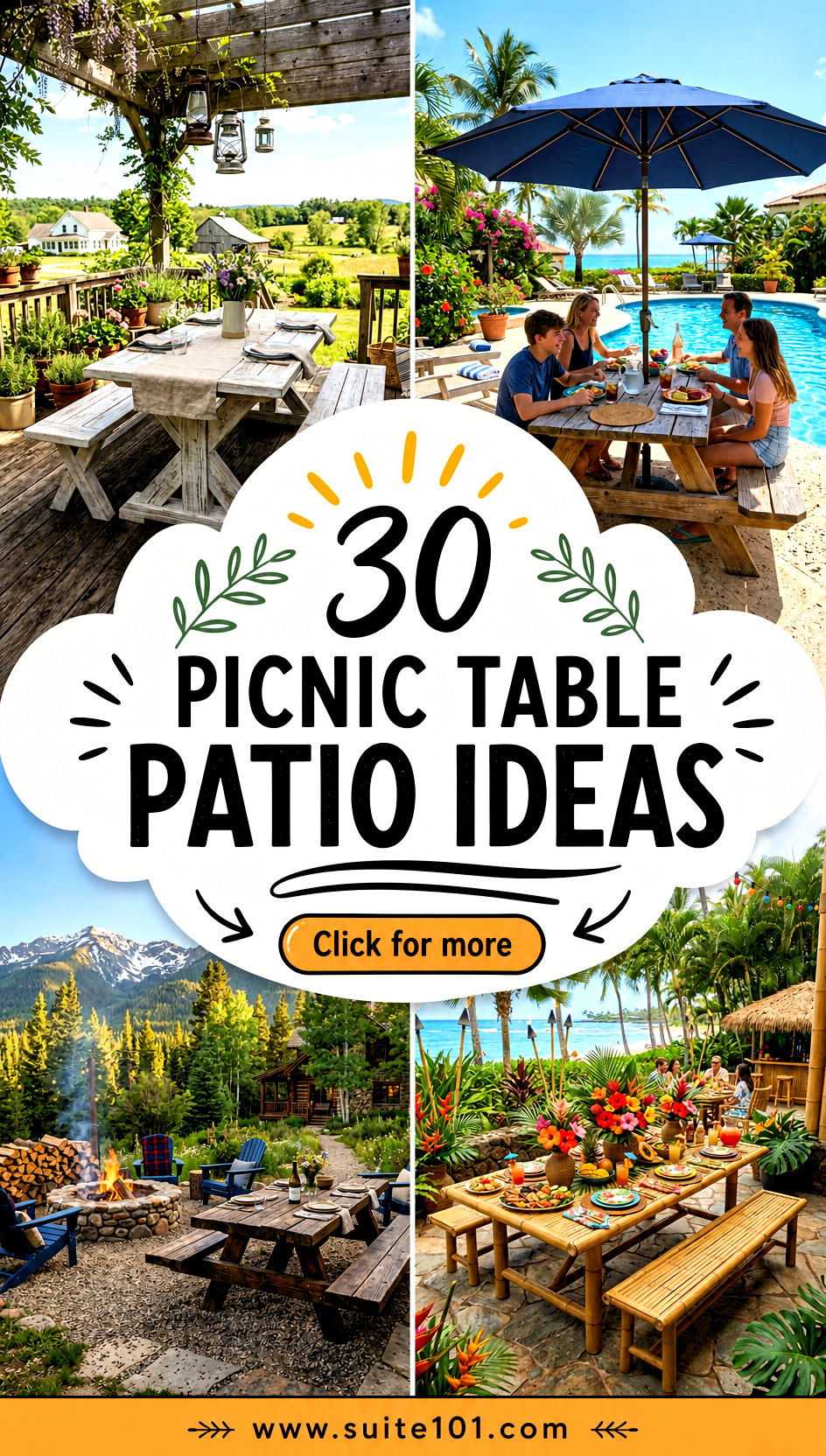 30 Picnic Table Patio Ideas for Summer Gatherings in Style - 30 Picnic Table Patio Ideas for Summer Gatherings in Style