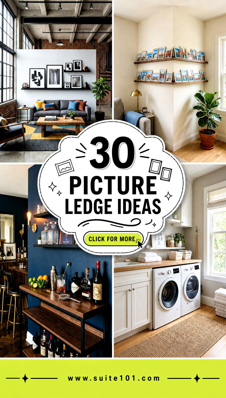 30 Picture Ledge Ideas to Style Your Walls Beautifully Today - 30 Picture Ledge Ideas to Style Your Walls Beautifully Today