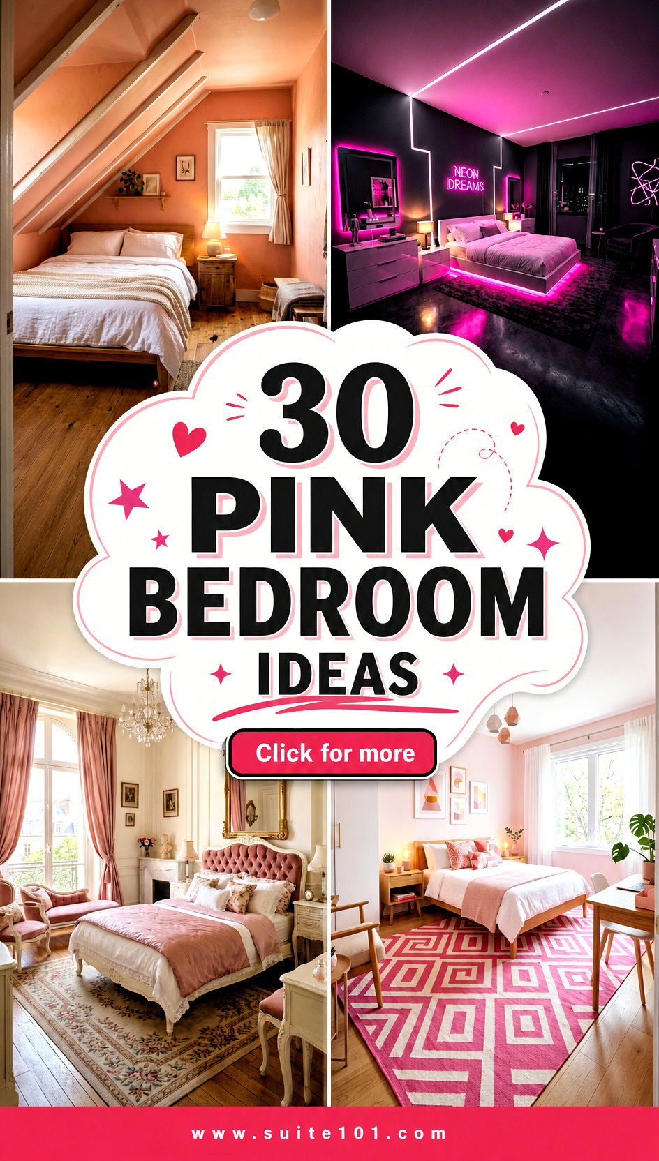 30 Pink Bedroom Ideas for a Dreamy Relaxing Retreat at Home - 30 Pink Bedroom Ideas for a Dreamy, Relaxing Retreat at Home