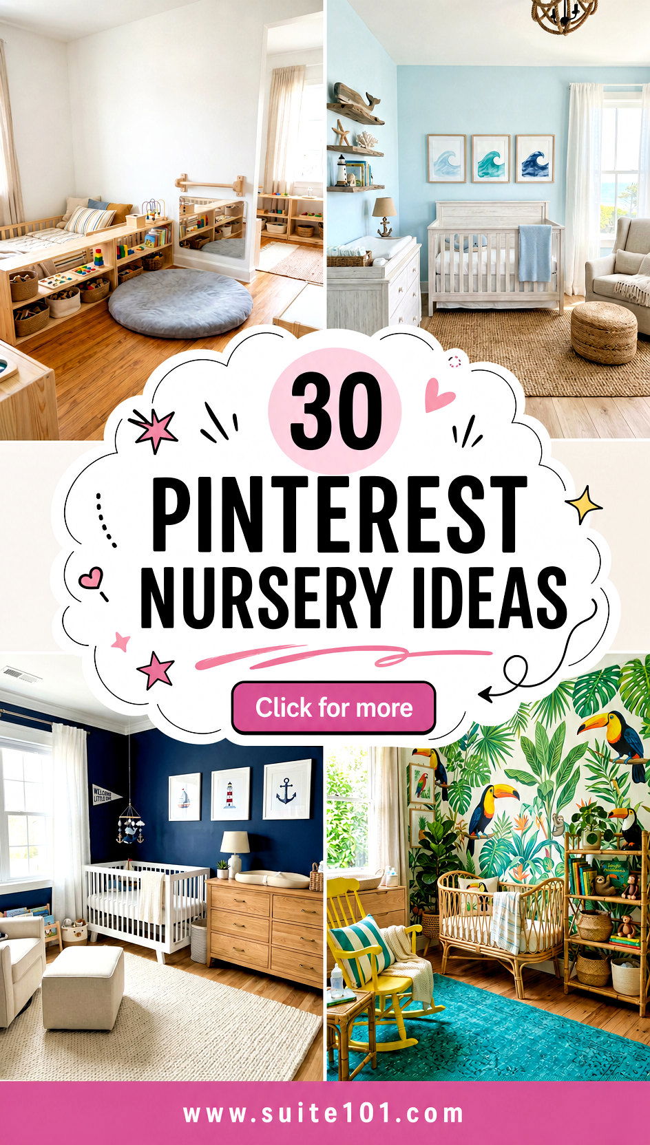 30 Pinterest nursery ideas to Create a Sweet Cozy Baby Room - 30 Pinterest nursery ideas to Create a Sweet, Cozy Baby Room
