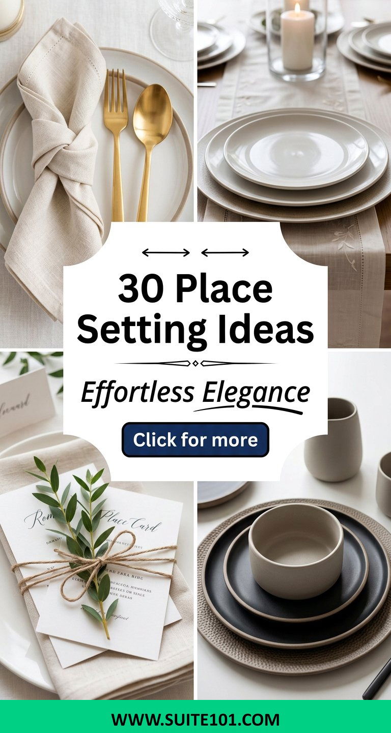 30 Place Setting Ideas for Effortless Elegant Table Styling - 30 Place Setting Ideas for Effortless Elegant Table Styling