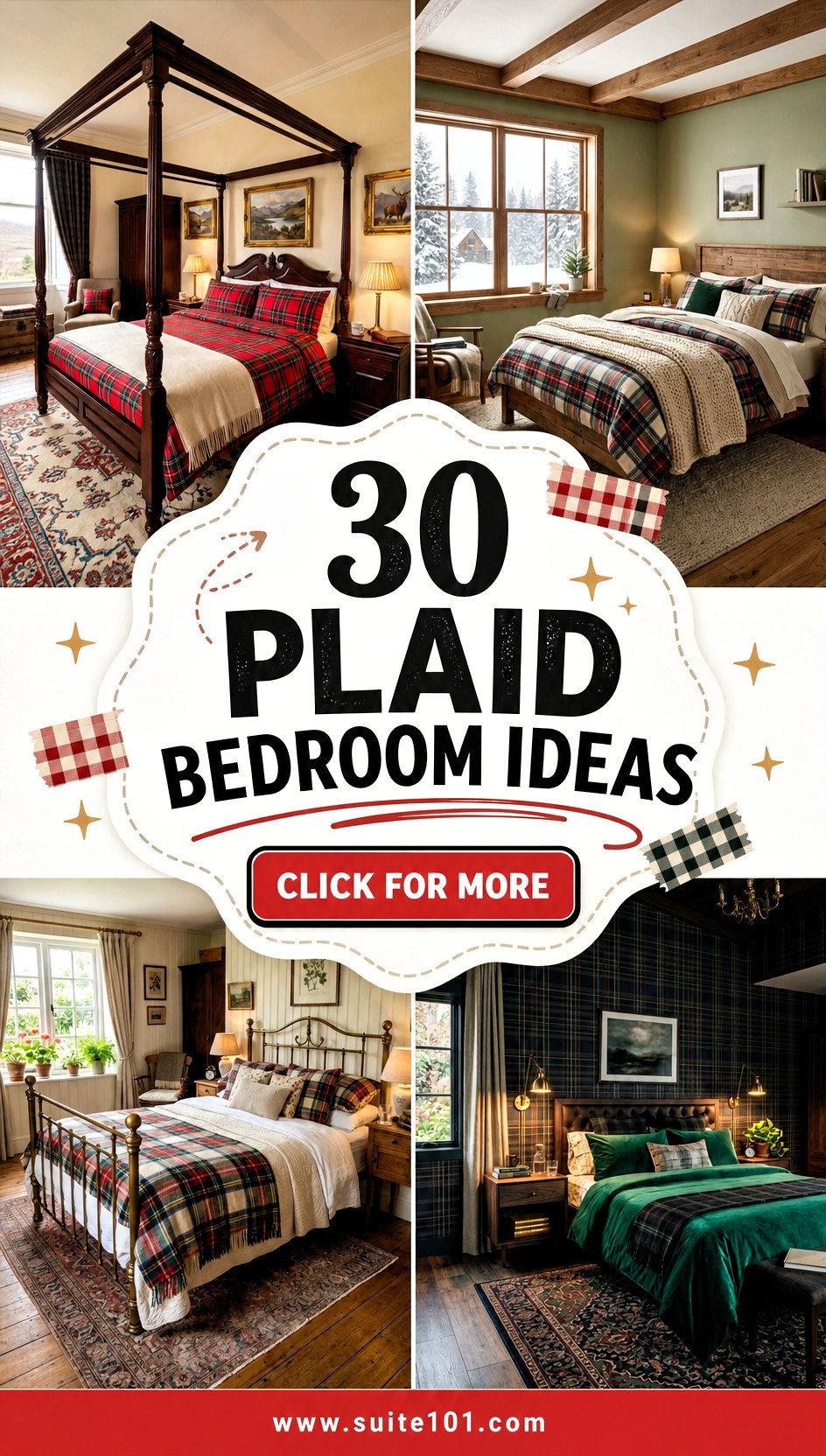 30 Plaid Bedroom Ideas for a Cozy Chic Update Any Season - 30 Plaid Bedroom Ideas for a Cozy, Chic Update Any Season
