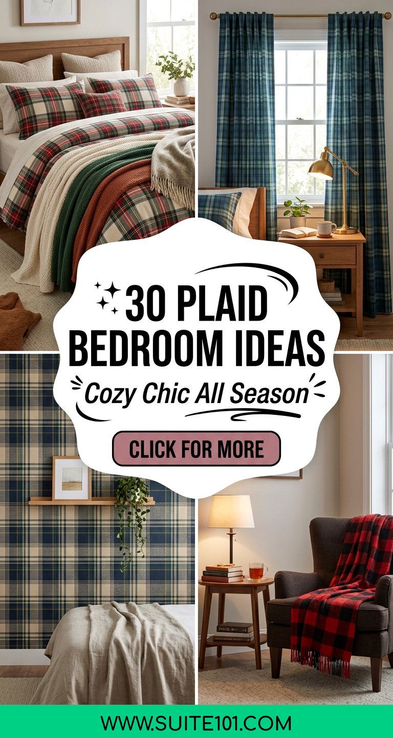 30 Plaid Bedroom Ideas for a Cozy Chic Update Any Season - 30 Plaid Bedroom Ideas for a Cozy, Chic Update Any Season