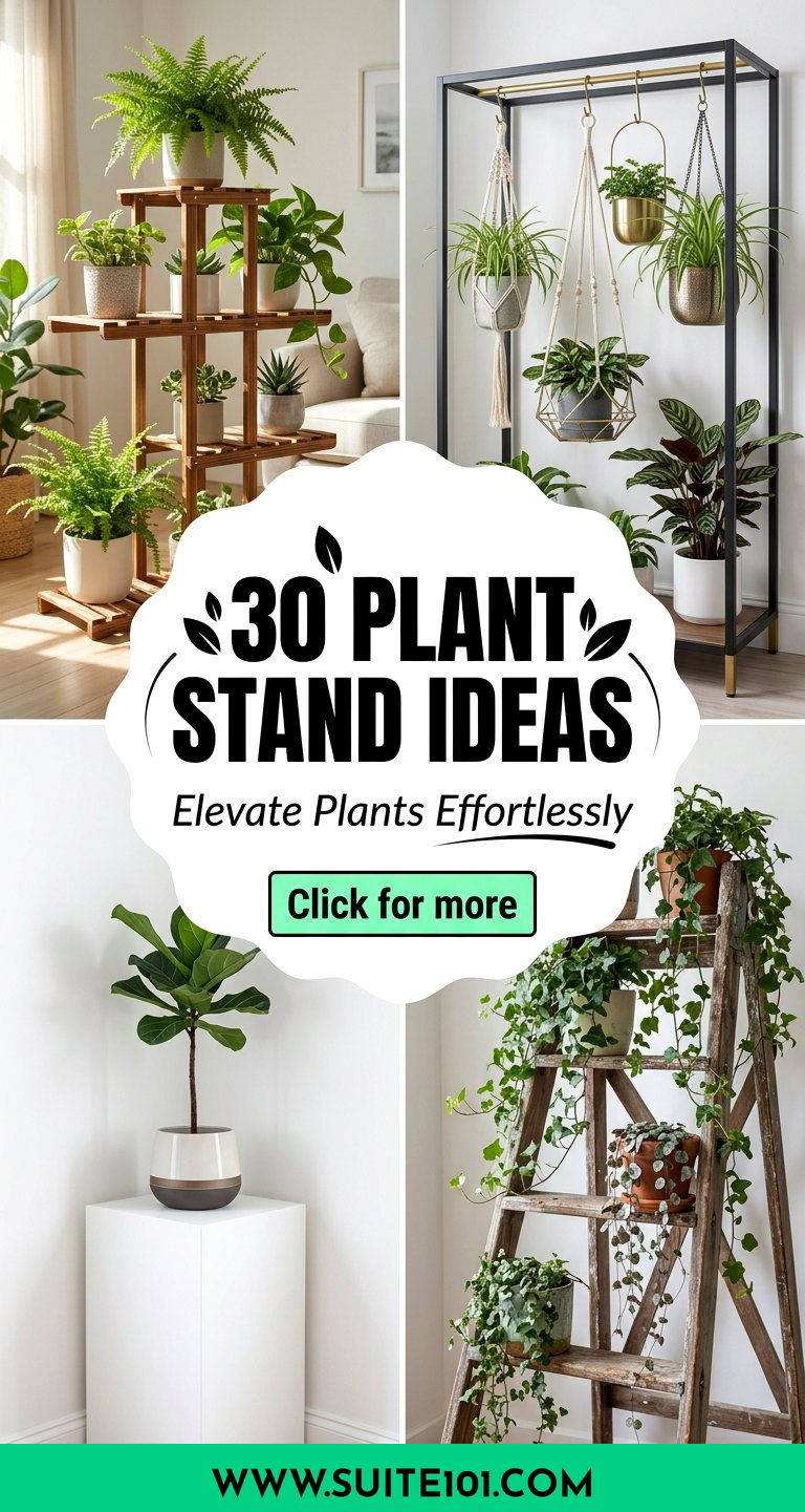 30 Plant Stand Ideas to Elevate Your Decor and Growth Easily - 30 Plant Stand Ideas to Elevate Your Decor and Growth Easily