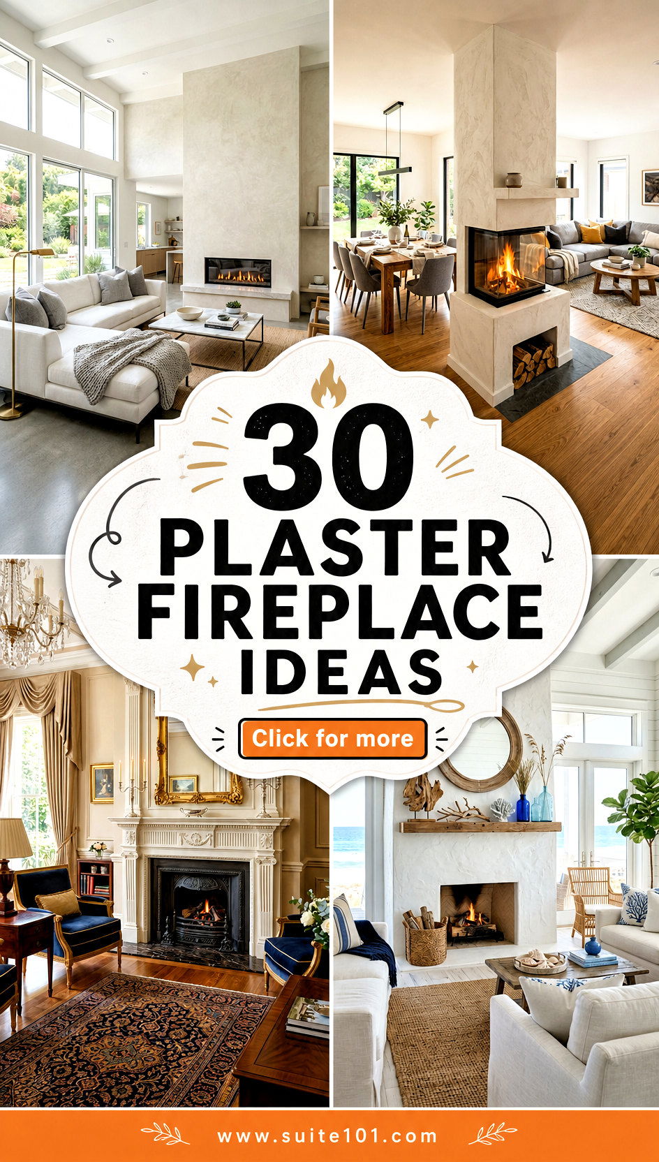 30 Plaster Fireplace Ideas for a Modern Textured Upgrade - 30 Plaster Fireplace Ideas for a Modern Textured Upgrade