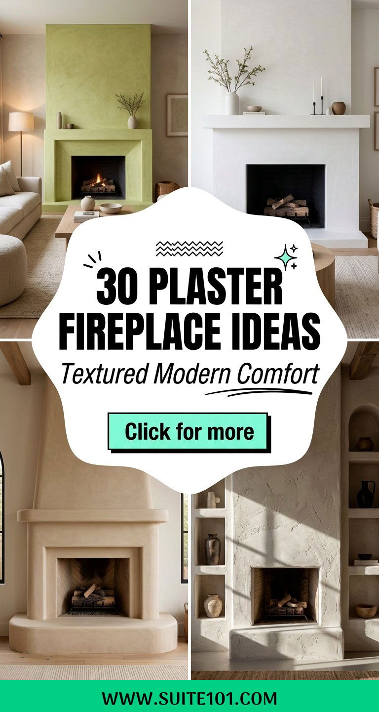30 Plaster Fireplace Ideas for a Modern Textured Upgrade - 30 Plaster Fireplace Ideas for a Modern Textured Upgrade