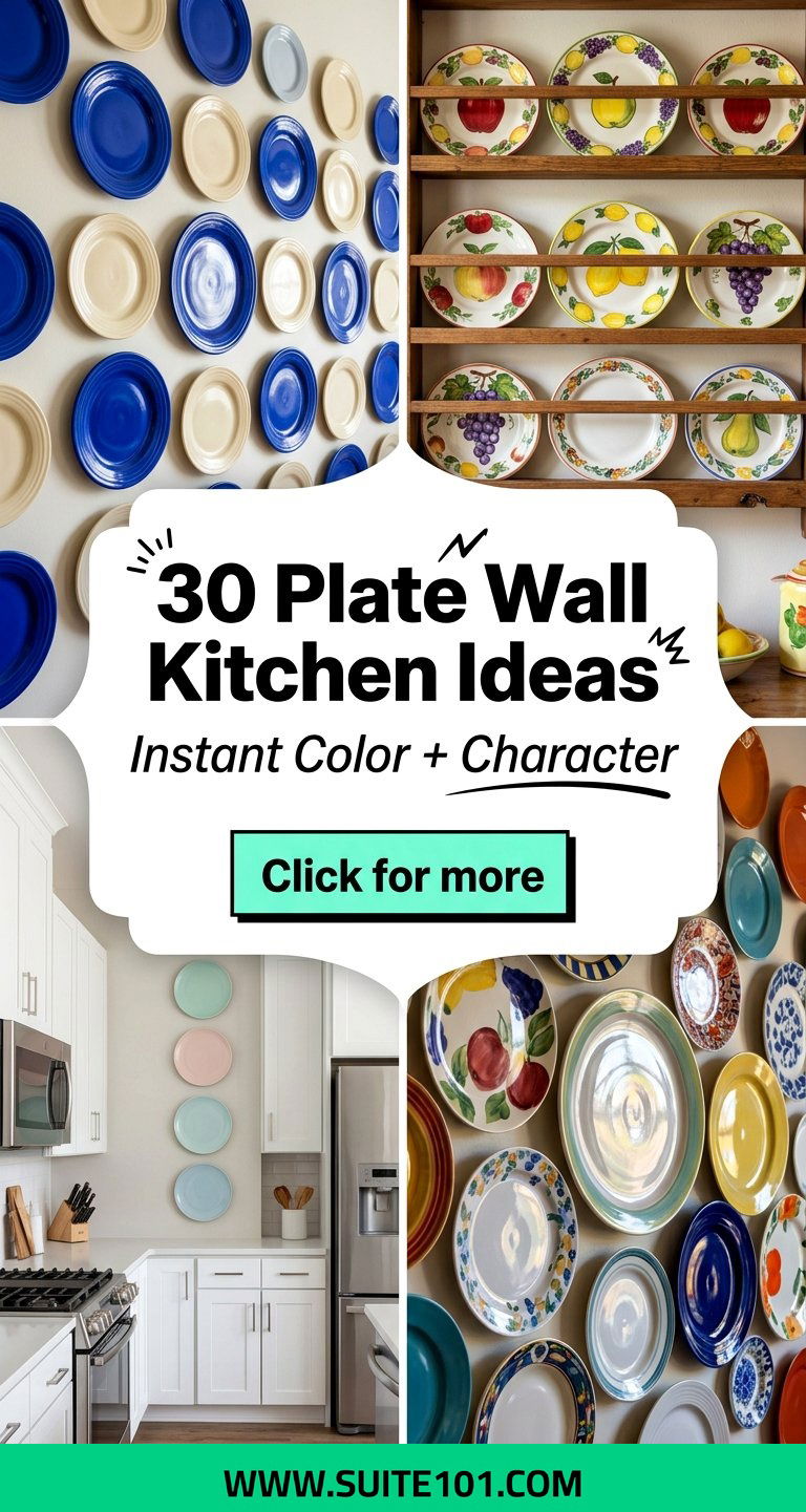 30 Plate Wall Kitchen Ideas for Instant Color and Character - 30 Plate Wall Kitchen Ideas for Instant Color and Character