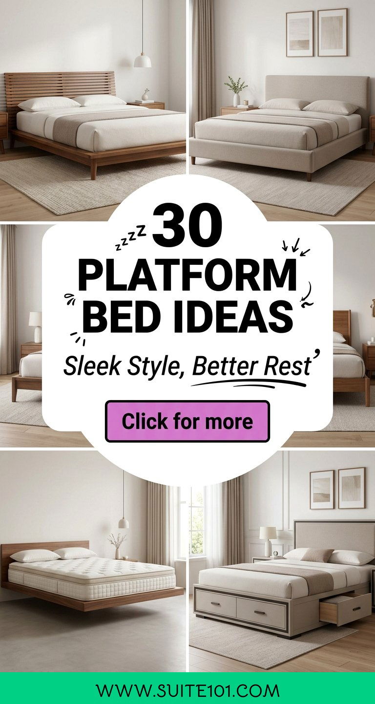 30 Platform Bed Ideas That Look Sleek and Sleep Better Now - 30 Platform Bed Ideas That Look Sleek and Sleep Better Now