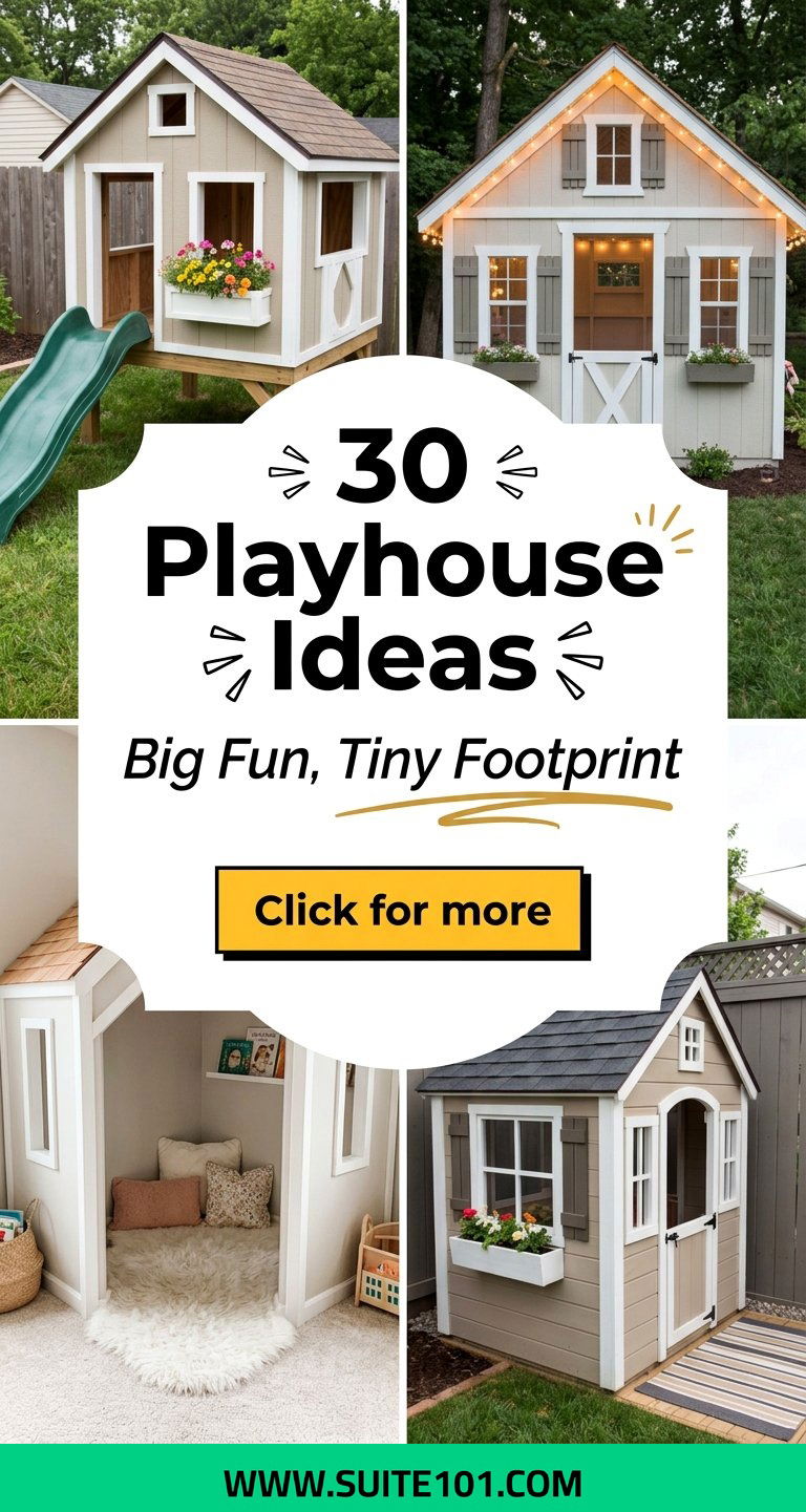 30 Playhouse Ideas to Build Big Imagination in Small Spaces - 30 Playhouse Ideas to Build Big Imagination in Small Spaces