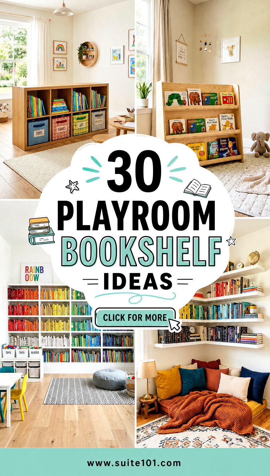 30 Playroom Bookshelf Ideas to Organize Display and Delight - 30 Playroom Bookshelf Ideas to Organize, Display, and Delight